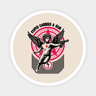 Cupid carries a Gun Magnet